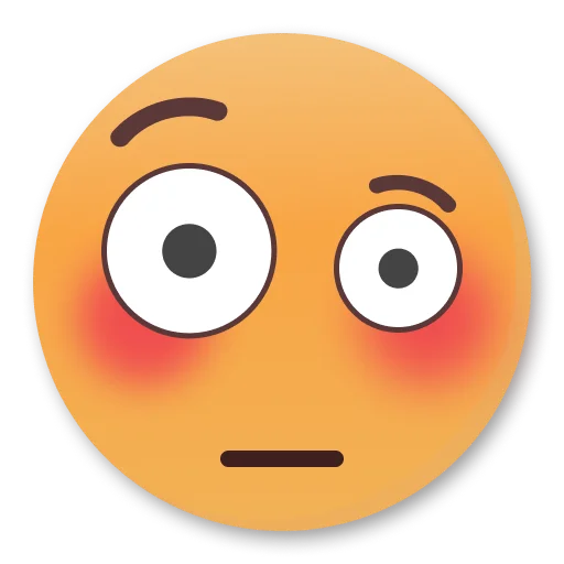 Эмодзи Weird Flushed Emojis ?