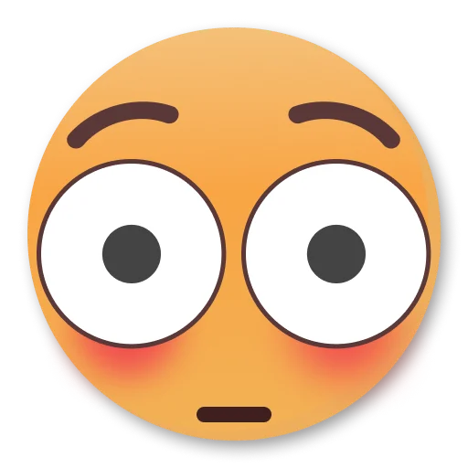 Эмодзи Weird Flushed Emojis ?