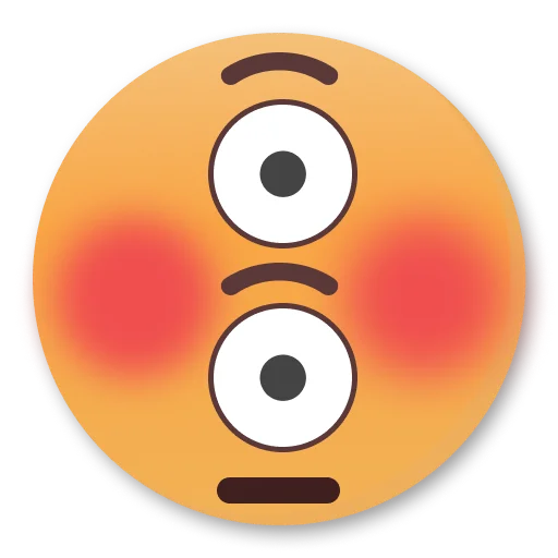 Эмодзи Weird Flushed Emojis ?
