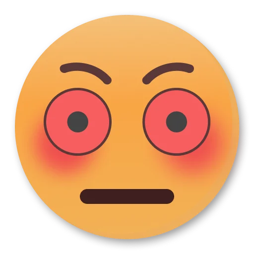Эмодзи Weird Flushed Emojis ?
