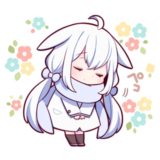 Эмодзи Белая-зайка