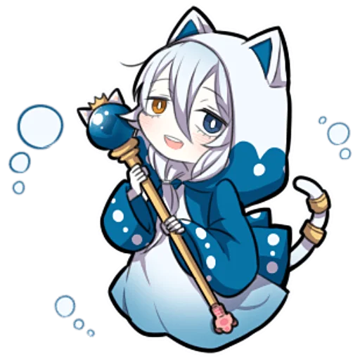 Эмодзи Белый котёнок ч.2