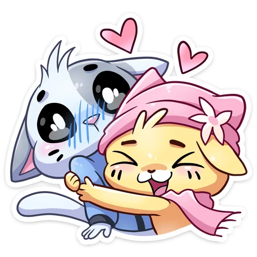 Эмодзи Зимние Бисквит и Ванилька