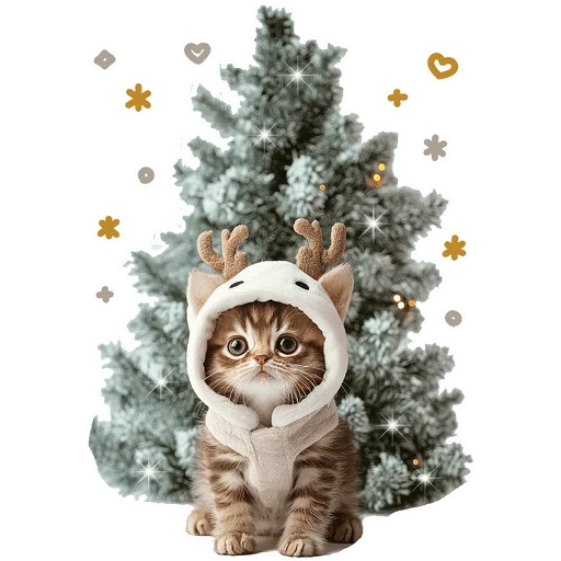 Эмодзи Зимние котики