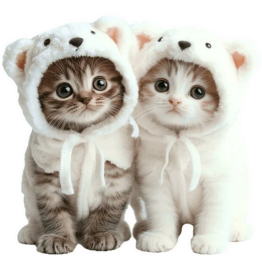 Эмодзи Зимние котики