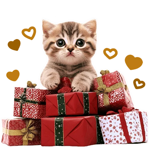 Эмодзи Зимние котики