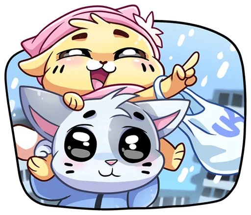 Эмодзи зимние бисквит и ванилька