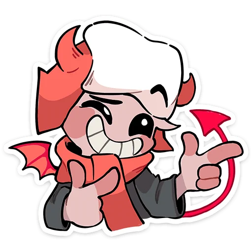 Эмодзи Зимние Нимб и Рожки