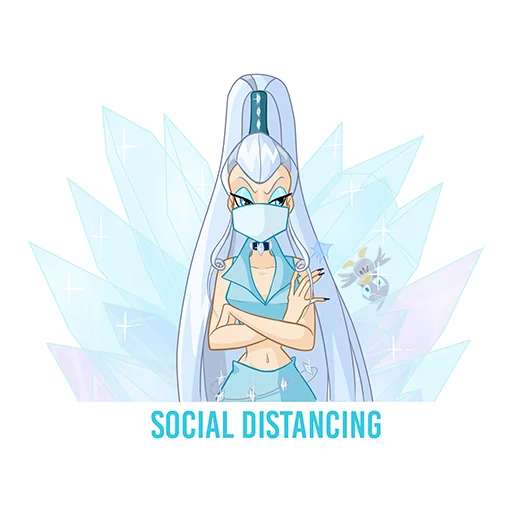 Эмодзи Winx vs Covid