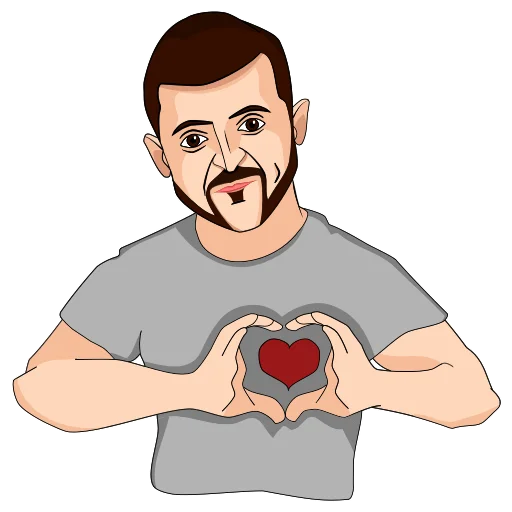Эмодзи Володимир Зеленський