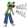 Эмодзи Жаб в штанах