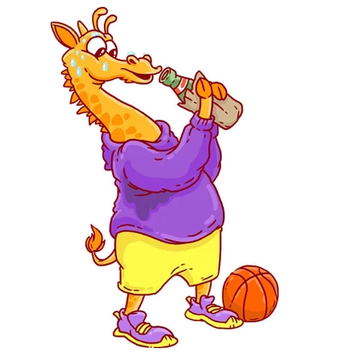Эмодзи Giraffe-baller
