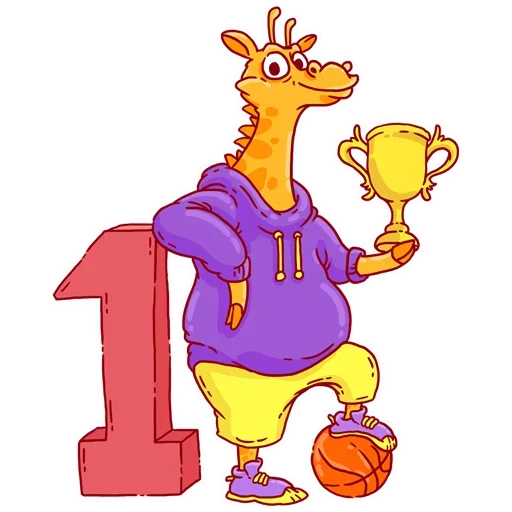 Эмодзи Giraffe-baller