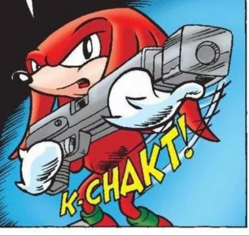Эмодзи KNUCKLES THE ECHIDNA