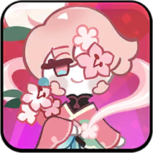 Эмодзи Peach Blossom Cookie