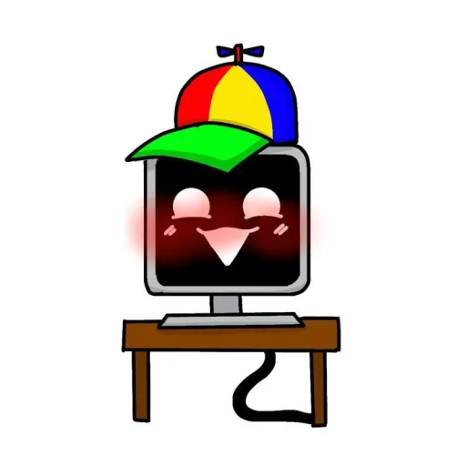 Эмодзи Мистер Фан Компьютер